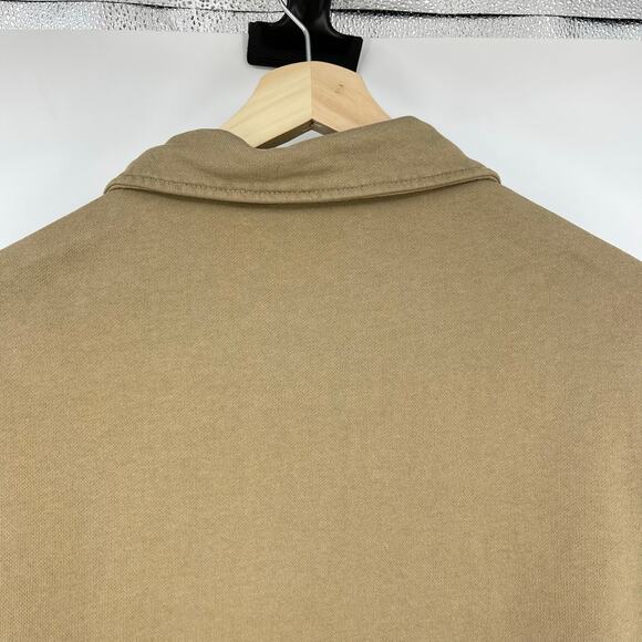 Polo Ralph Lauren | Loopback Fleece Quarter Zip Sweatshirt in Desert Khaki L - Picture 8 of 11